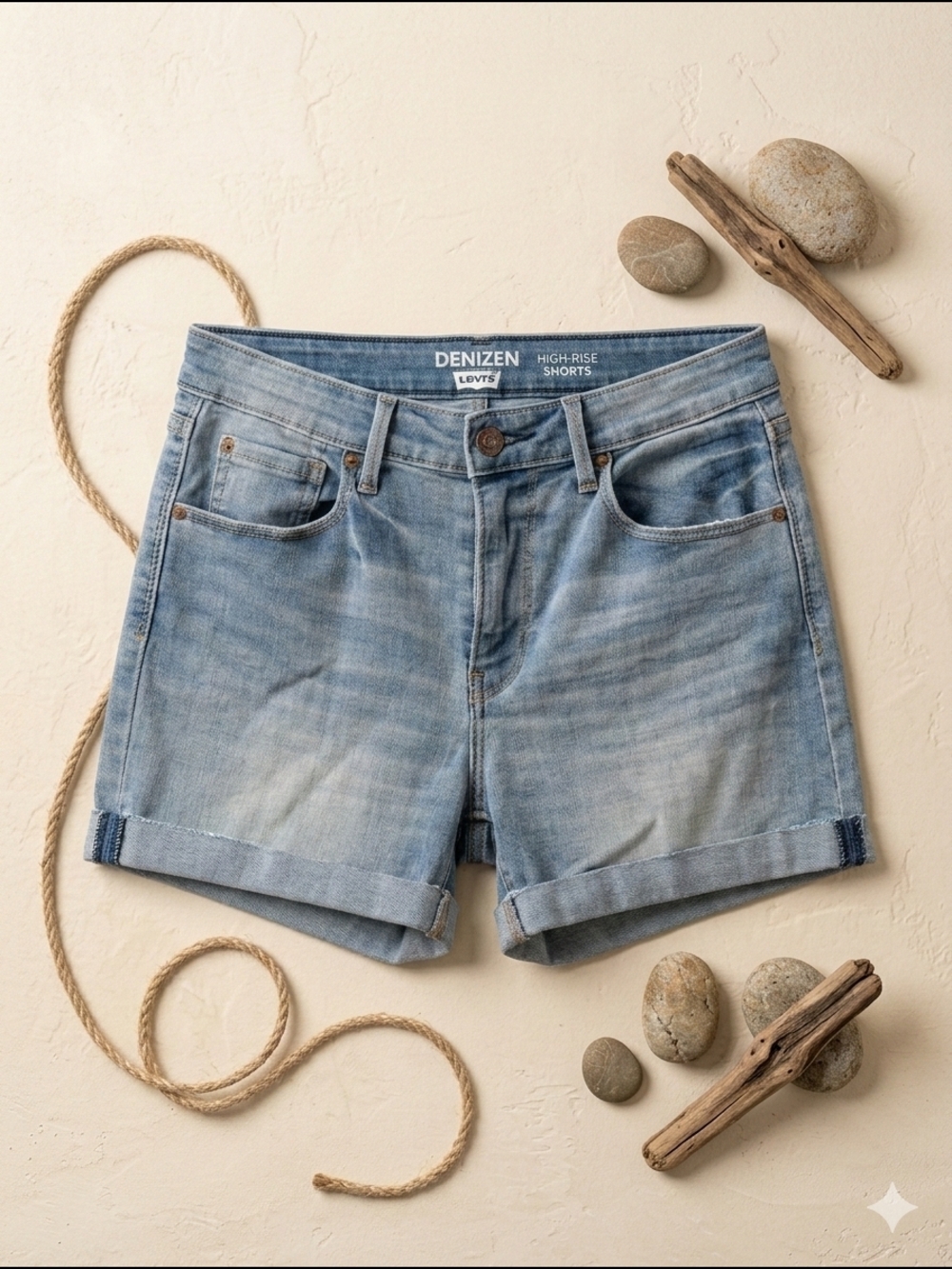 Levi's Roll Cuff Shorts Size 2
